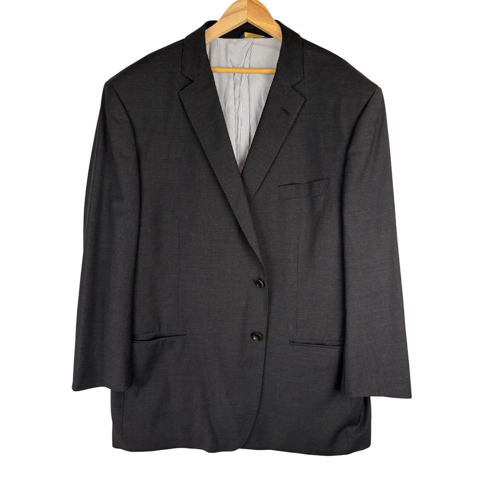 Brooks Brothers Explorer Madison Fit Wool Blend Suit Jacket Blazer 50R Charcoal